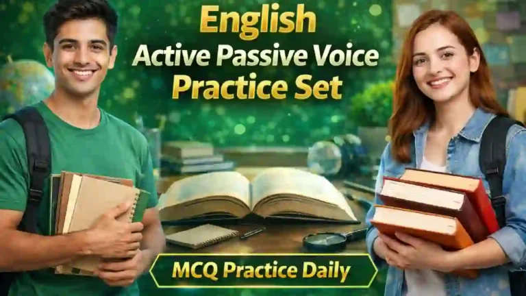 English Active Passive Voice Practice Set